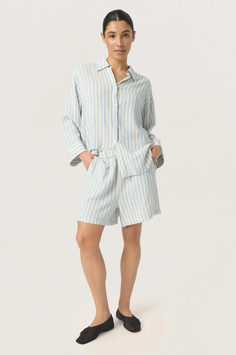 Outlet Soaked in Luxury SLBelira Skjorte