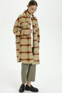 Outlet Soaked in Luxury SLCookie Frakke WheyandMahoganyCheck