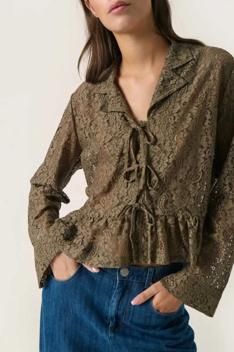 Clearance Soaked in Luxury SLHenni Skjorte