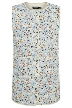 Hot Soaked in Luxury SLIde Waistcoat BluePeoniaPrint