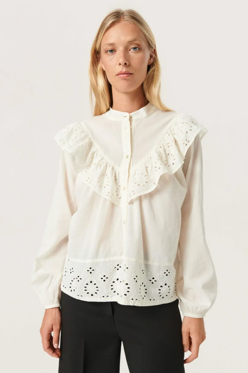 Sale Soaked in Luxury SLIrim Skjorte