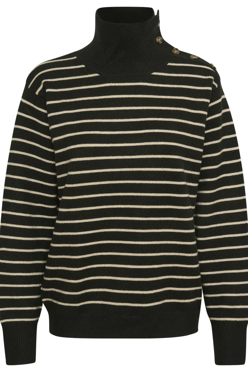 Sale Soaked in Luxury SLLyrica Stripe Strik Pullover LS