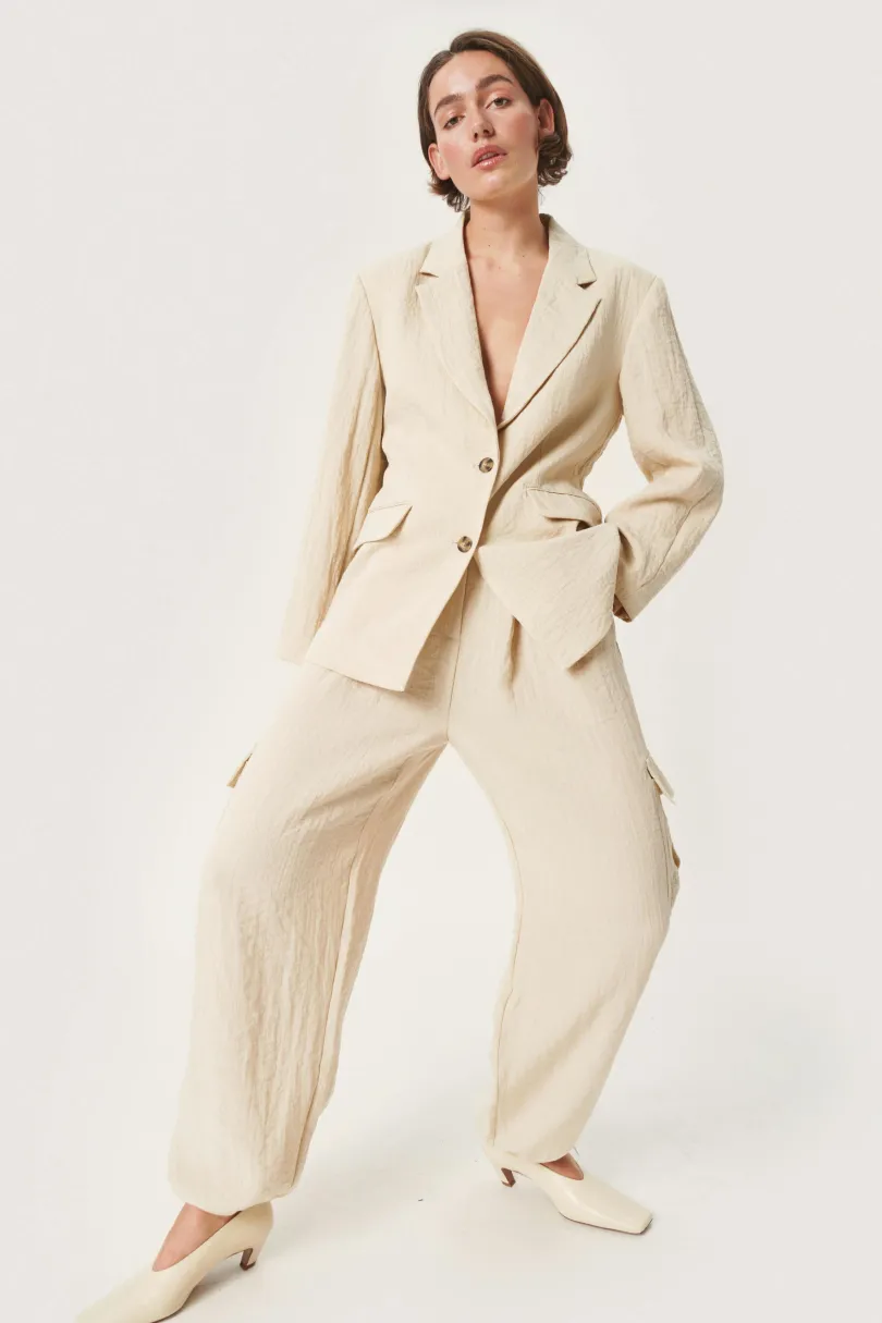 Clearance Soaked in Luxury SLPauline Blazer CastleWall