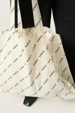Outlet Soaked in Luxury SLSoaked Taske OatmealLogoPrint