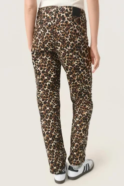 Best Soaked in Luxury SLTessie Jeans BeigeLeopard