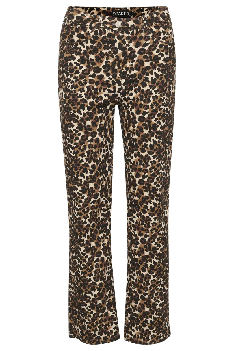 Best Soaked in Luxury SLTessie Jeans BeigeLeopard